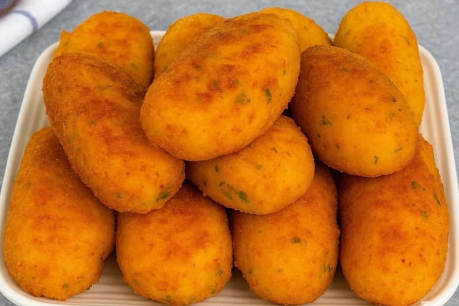 Bolinho de ovo com massa de batata